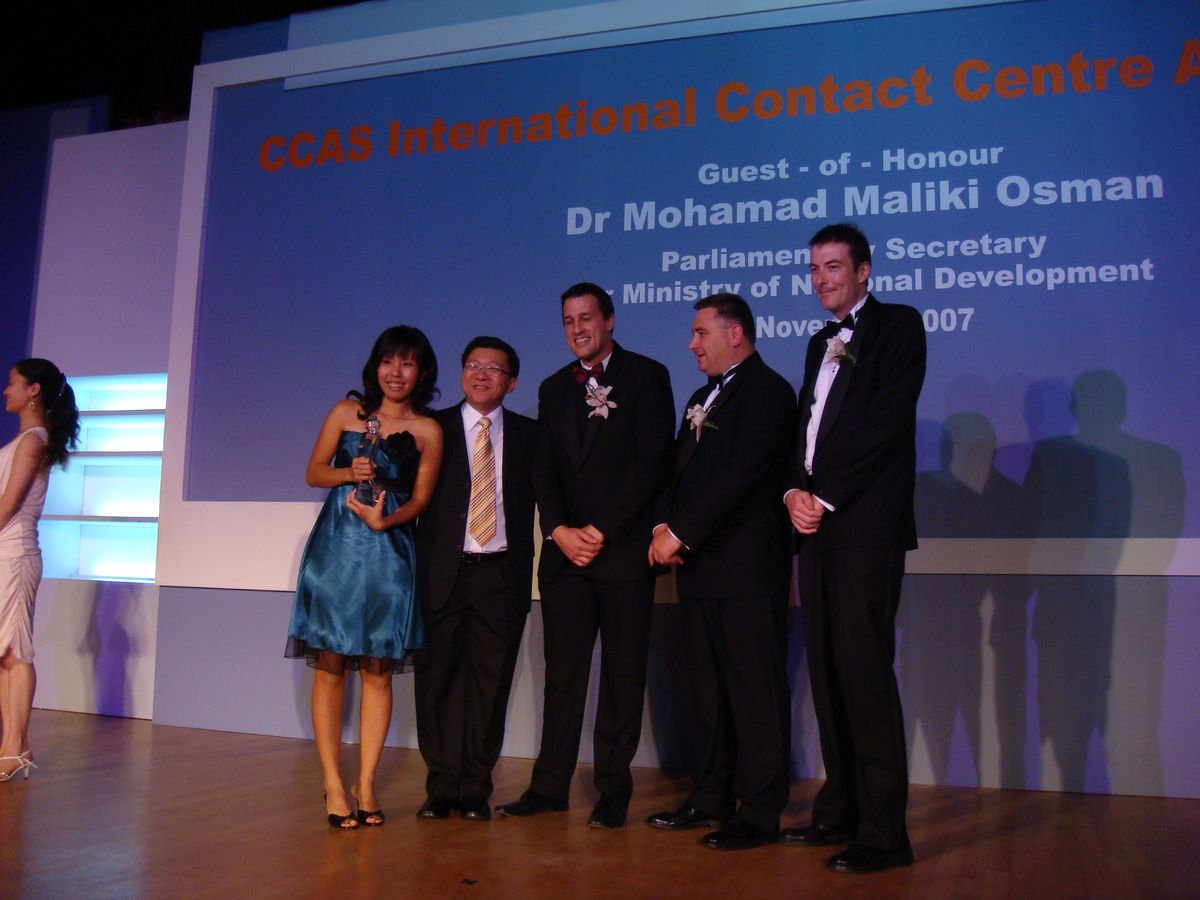 Justin Tippett: CCAS International Contact Centre Awards, Singapore